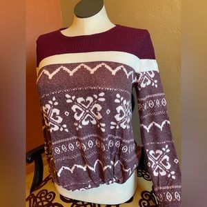 Maurice’s long sleeve front knot top